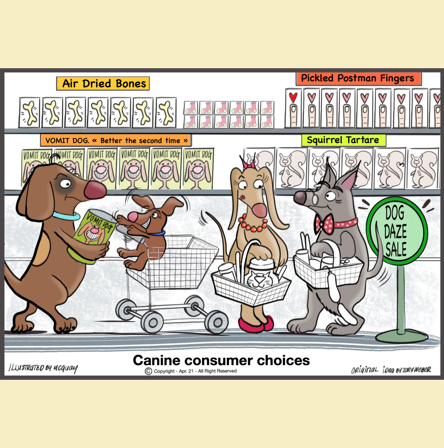 Canine Consumer Choices Greeting Card