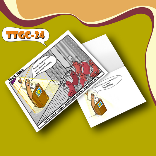 Tongue Depressor Greeting Card