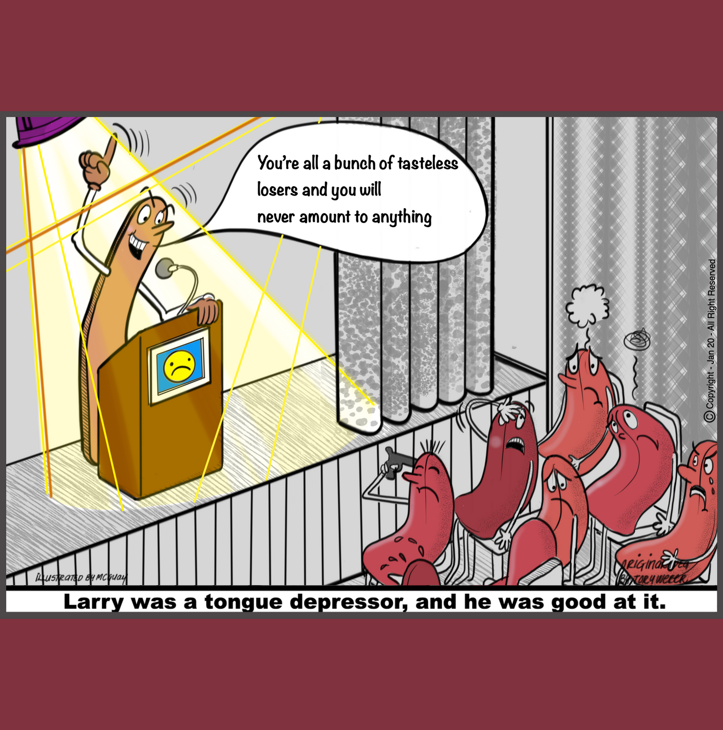 Tongue Depressor Greeting Card