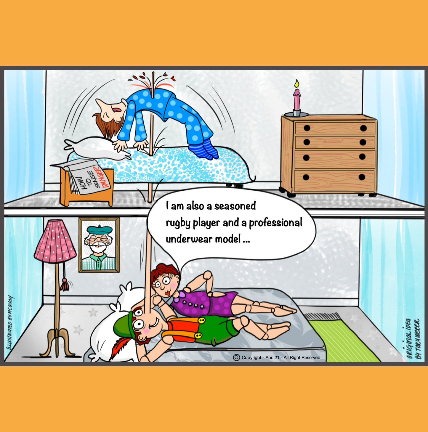 Professional Underware Model Greeting Card