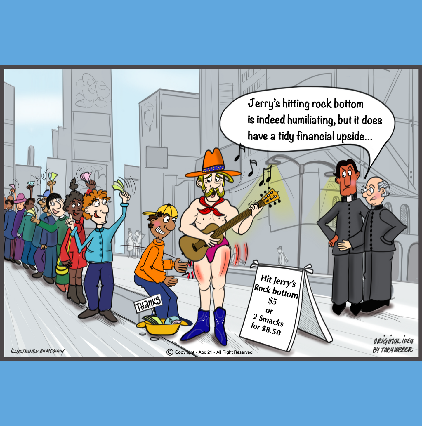 Hitting Jerrys Rock Bottom Greeting Card