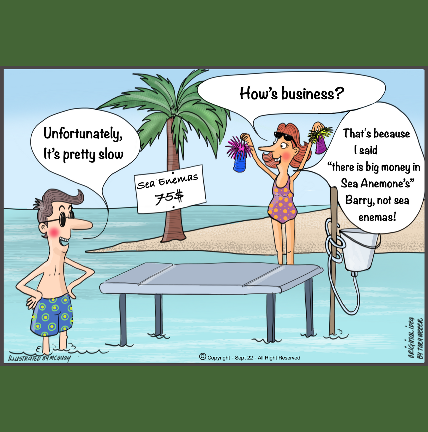 Sea Enema Greeting Card