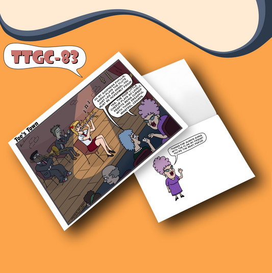 Minstrel Cramps Greeting Card